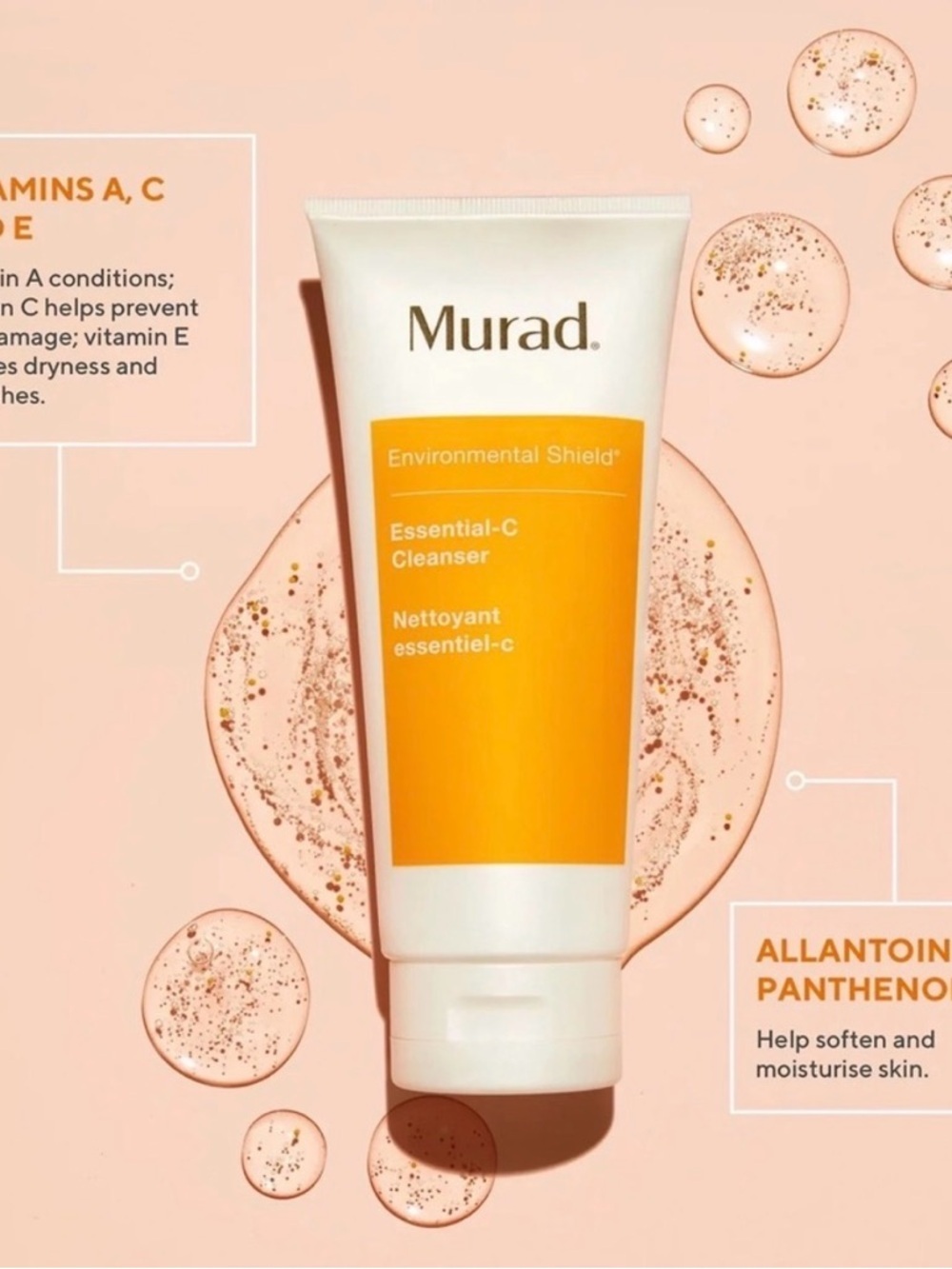 Murad Essential-C Cleanser Jumbo 200ml Vitamin C Brightening Face Wash - Picture 4 of 4